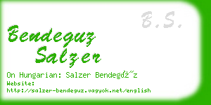 bendeguz salzer business card